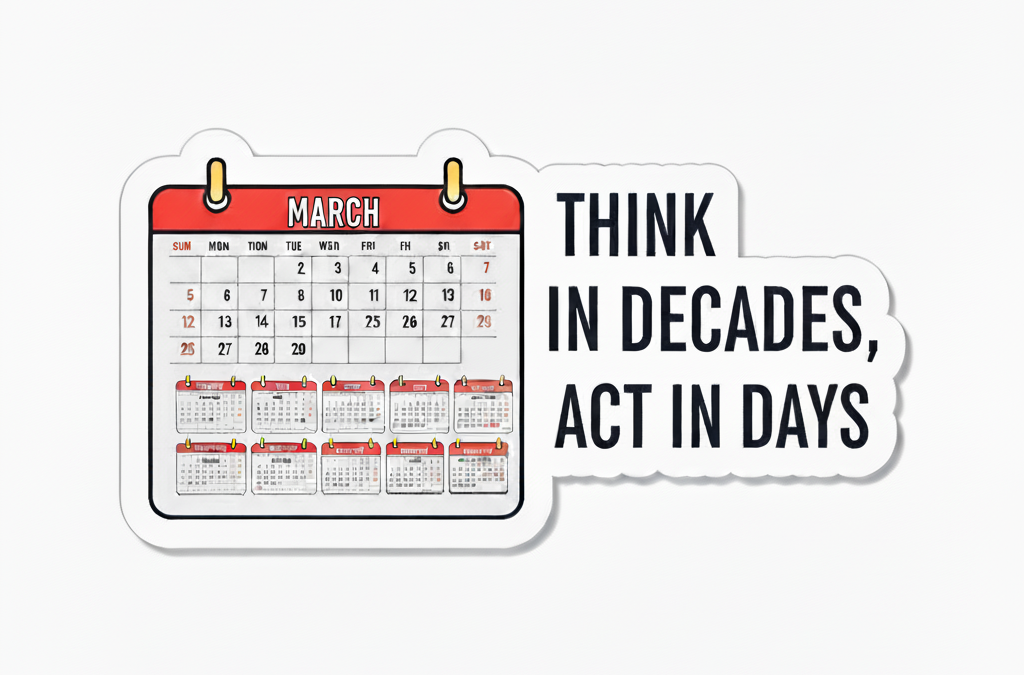 Maxim #20: Think in Decades, Act in Days