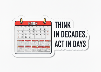 Maxim #20: Think in Decades, Act in Days