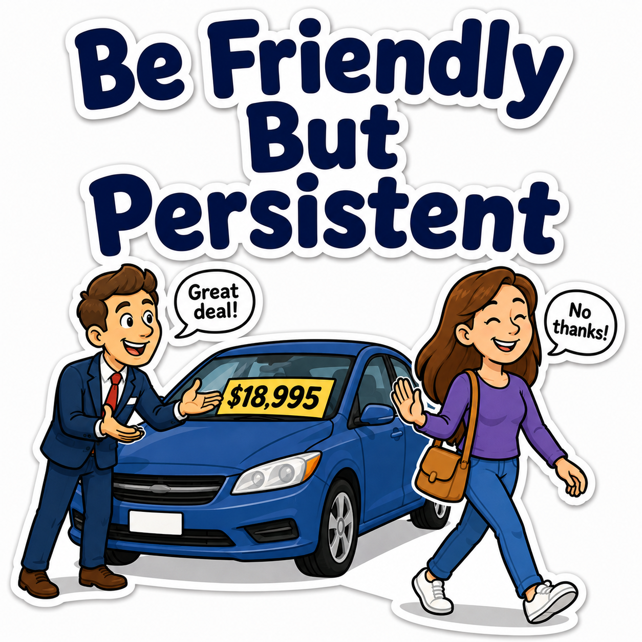 Be Friendly But Persistent