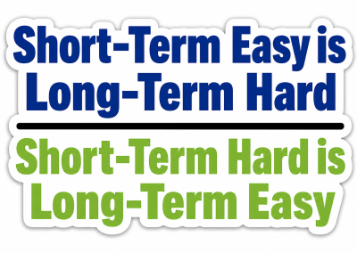 Maxim #31: Short-Term Easy is Long-Term Hard