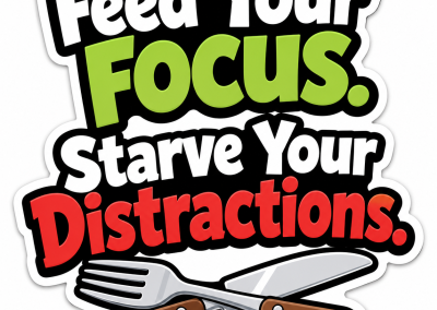 Maxim #37: Feed Your Focus. Starve Your Distractions.