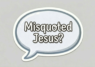 Misquoted Jesus?