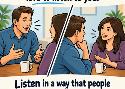 Speak In a Way That People Love to Listen to You. Listen In a Way That People Love to Talk to You.